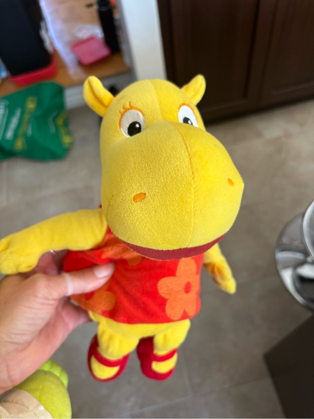 2006 Backyardigans Tasha Ty Beanie Baby Plush Stuffed Animal Toy Hippo